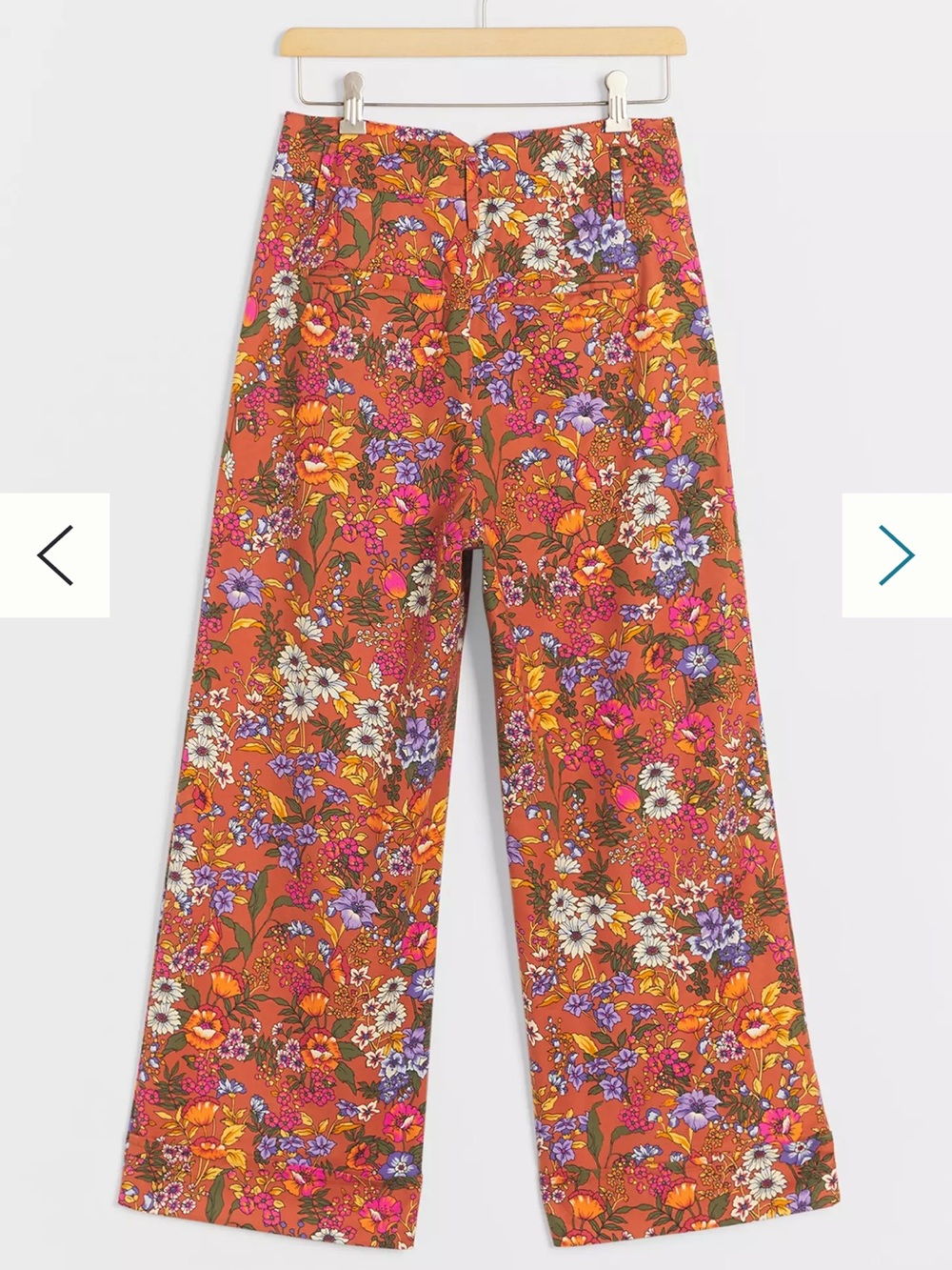 Anthropologie Maeve Flower Power Wide-Leg Pants - Picture 3 of 14